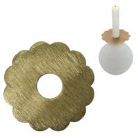 Stjernsund kaarsenring loua bloem messingkleurig 9,3 cm | 24 stuks - thumbnail