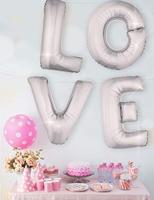 Folieballon Zilver Letter &apos;S&apos; groot - thumbnail