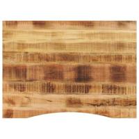 Bureaublad met ronding 110x80x2,5 cm massief ruw mangohout - thumbnail