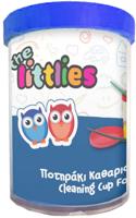 The Littlies reinigingsglas junior 9 cm blauw - thumbnail
