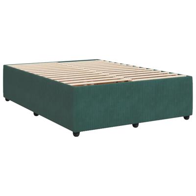 Bedframe zonder matras 180x200 cm fluweel donkergroen Bedframe zonder matras 180x200 cm fluweel donkergroen