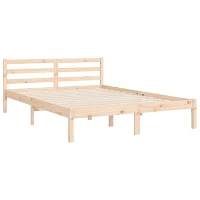 Bedframe met hoofdbord massief hout