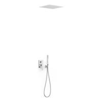 Regendoucheset Inbouw Tres Slim Exclusive Met Plafonddouche en Handdoucheset met Staafhanddouche Chroom Tres - thumbnail