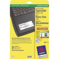 Avery L6011-20 ultra-sterke etiketten ft 63,5 x 29,6 mm (b x h), 540 etiketten, zilver - thumbnail
