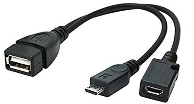 Gembird A-OTG-AFBM-04 Micro USB-B USB-A Zwart kabeladapter/verloopstukje