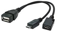 Gembird A-OTG-AFBM-04 Micro USB-B USB-A Zwart kabeladapter/verloopstukje - thumbnail