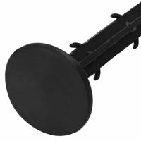 VidaXL Grondpennen 100 pcs zwart ø3 x 11 cm kunststof - thumbnail