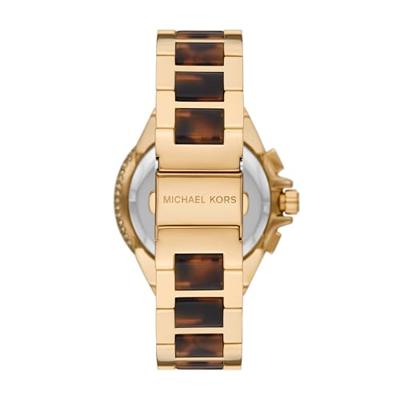 Michael Kors MK7269 Horloge Camille Chrono staal goudkleurig-bruin 43 mm