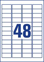 Avery-Zweckform Adresetiketten J4791-25 (N/A ),Wit, Rechthoek, Afgeronde hoeken, 1200 stuk(s), Permanent hechtend - thumbnail