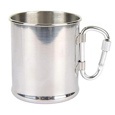 Fosco RVS beker 300 ml met karabijnhaak | Fosco stainless steel cup