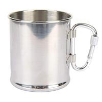 Fosco RVS beker 300 ml met karabijnhaak | Fosco stainless steel cup - thumbnail