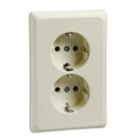 ELSO stopcontact 515410 2-voudig 16A RENOVATIE parelwit 1 stuk(s) - thumbnail