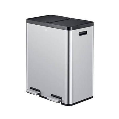 Pedaalemmer eko essential recycler 2x30liter rvs