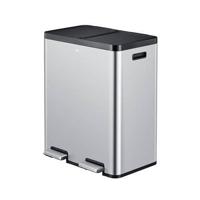 Pedaalemmer eko essential recycler 2x30liter rvs - thumbnail