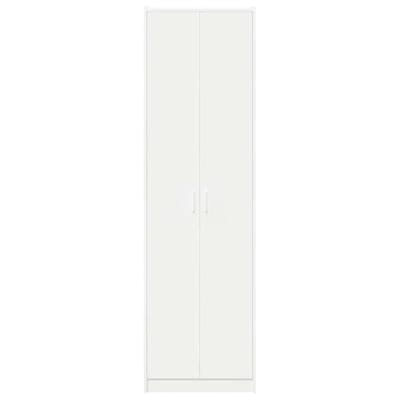 Kledingkast met plank Wit 55 x 25 x 189 cm Bewerkt hout