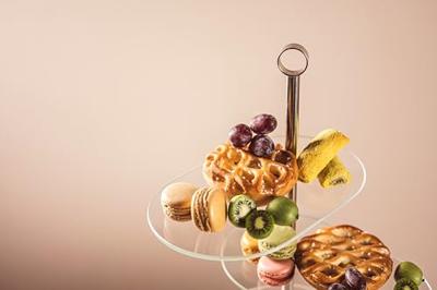 Leonardo Cucina Etagere CENA zilver asymmetrisch 3-delig Leonardo Cucina Etagere CENA zilver asymmetrisch 3-delig