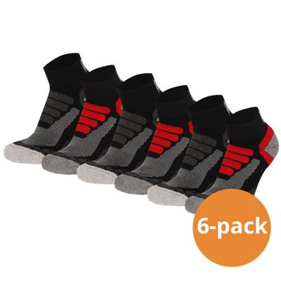 Xtreme Wandelsokken Quarter 6-pack Multi Black-45/47