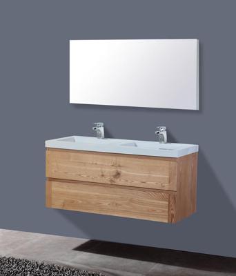 Badkamermeubelset Sanilux Senza Wood 120x47x50 cm Massief Eikenhout