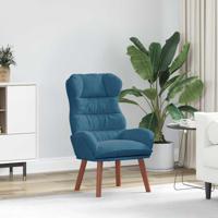 Fauteuil Blauw 69 x 74 x 93 cm Fluweel - thumbnail