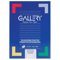 Gallery witte etiketten ft 105 x 42,3 mm (b x h), rechte hoeken, doos van 1.400 etiketten - thumbnail