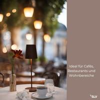 SLV Buiten tafellampVinolina Two roest - oplaadbaar - 1007695 - thumbnail