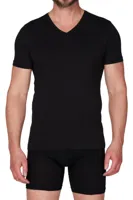 2-Pack Heren T-Shirt V-hals - 32325 - Mannen ondershirts korte mouw - Elastisch biologisch katoen - thumbnail