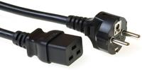 ACT AK5412 230V Stroomkabel Randaarde Stekker CEE7/7 Male/C19 Zwart - 2 meter - thumbnail