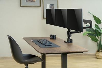 My Wall HL 51-3 L Tafelbeugel voor monitor Aantal monteerbare displays: 3 Display(s) 43,2 cm (17) - 76,2 cm (30) Zwart Draaibaar, Kantelbaar, In hoogte