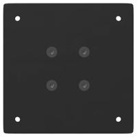 Salontafelpoten 4 st 30 cm staal zwart - thumbnail