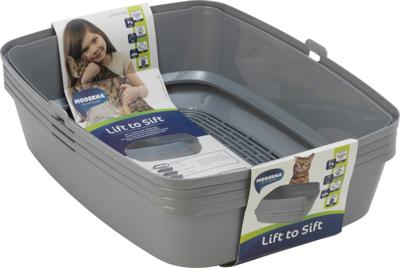 Moderna kattenbak Lift to Sift 50 cm grijs Moderna Gebr. de Boon - Gebr de boon