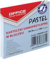 OFFICE products memoblok Pastel, ft 76 x 76 mm, 100 vel, pastelblauw - thumbnail