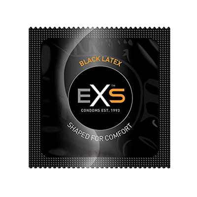 Exs Black Latex Condoms - 100 pack
