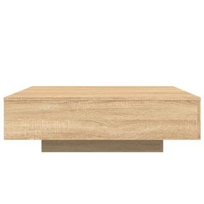 Salontafel 100x100x31 cm bewerkt hout sonoma eikenkleurig