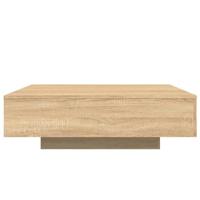 Salontafel 100x100x31 cm bewerkt hout sonoma eikenkleurig - thumbnail