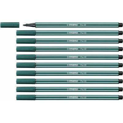 Markeerstiften Stabilo Pen 68 Turquoise (10 Onderdelen)