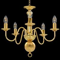 VidaXL Kroonluchter 5xe14 goudkleurig - thumbnail