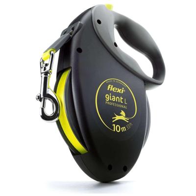 FLEXI ROLLIJN GIANT TAPE PROFESSIONAL NEON ZWART / GEEL 10 MTR TOT 50 KG