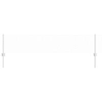 VidaXL Hek met paal zilver 0,4 x 10 m staal - thumbnail