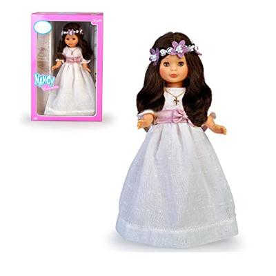 Bruine Communiepop Nancy 48 cm