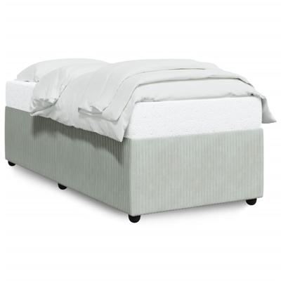 Bedframe zonder matras 90x200 cm fluweel lichtgrijs