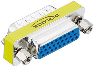 Delock 65111 VGA Adapter [1x D-sub stekker 25-polig - 1x D-sub bus 25-polig] Zilver