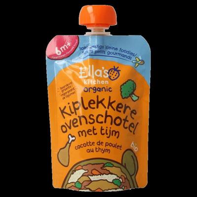 Ella's Kitchen Kiplekkere ovenschotel tijm 6+ maanden bio 130 Gram Ella's Kitchen Kiplekkere ovenschotel tijm 6+ maanden bio 130 Gram