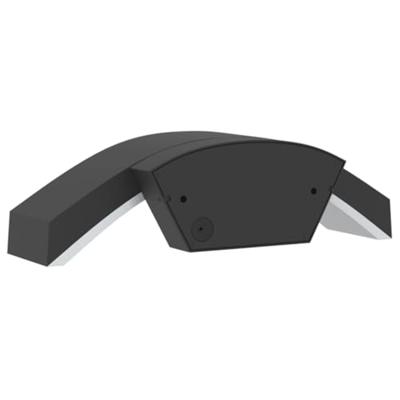 VidaXL Buitenwandlampen 2 st led gegoten aluminium zwart
