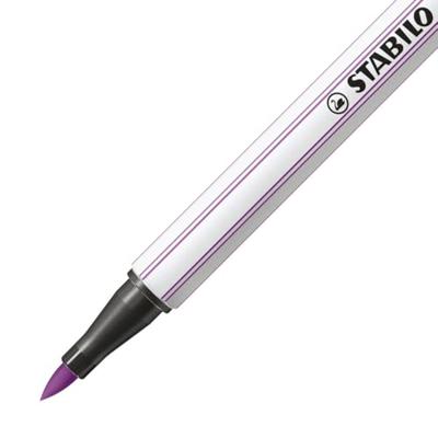 Brushstift stabilo pen 68/60 pruimenpaars | 10 stuks