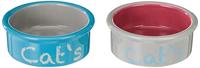 Voerbak voor katten Trixie Eat on Feet Oranje Licht Blauw Lila Keramisch Ijzer Ø 12 cm (2 Stuks) - thumbnail