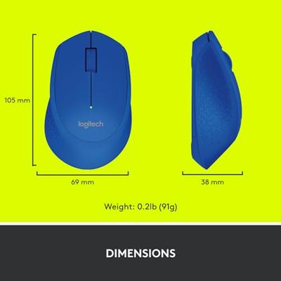 Logitech Wireless Mouse M280 Blauw 2,4 GHz