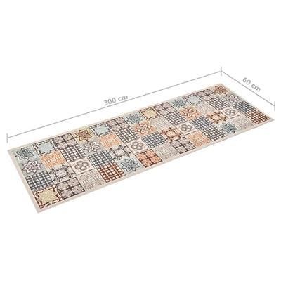 VidaXL Keukenmat wasbaar mosaic colour 60x300 cm