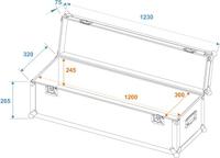 Omnitronic Universal-Case Profi Flightcase (l x b x h) 340 x 1240 x 340 mm - thumbnail