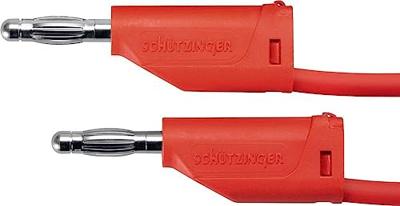 Schützinger MFK 15 / 1 / 100 / RT Meetsnoer Stekker 4 mm Stekker 4 mm Rood 1 stuk(s)
