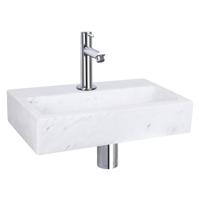 Differnz Flat fonteinset marmer kraan recht chroom 38 x 24 x 8 cm - thumbnail